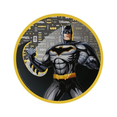 platos batman cumpleanos 8 uds de 23 cm 9915090 194099100090