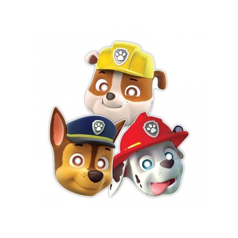 Mascaras Patrulla Canina 8 unidades carton