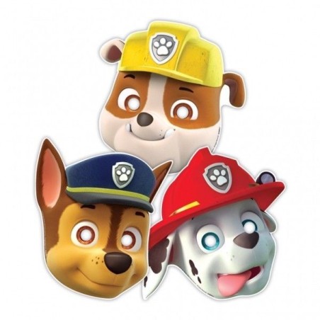 mascaras patrulla canina 8 unidades carton 999145 13051557331