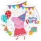 Platos Peppa Pig cumpleaños 8 uds de 23 cm