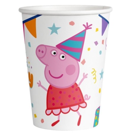 vasos peppa pig cumpleanos 8 uds BS10025 8435743000246