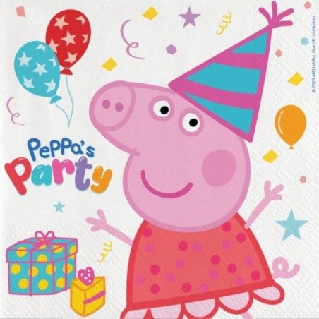servilletas peppa pig cumpleanos 20 uds 33 cm BS10026 8435743000253