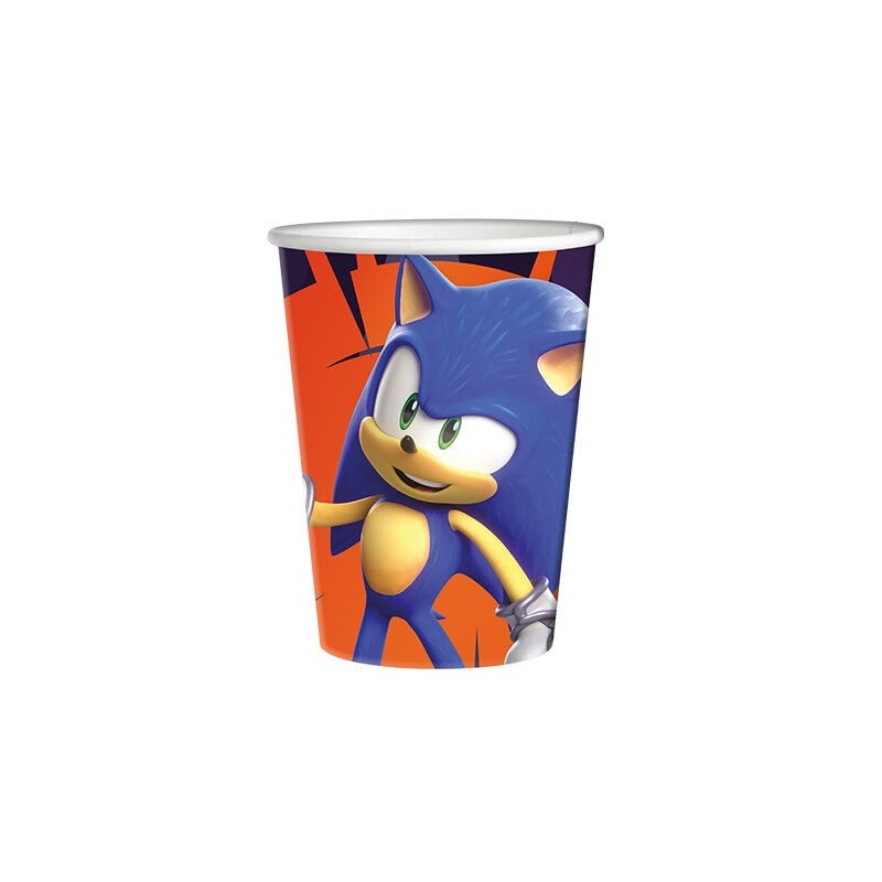 Vasos Sonic prime 8 uds cumpleaños