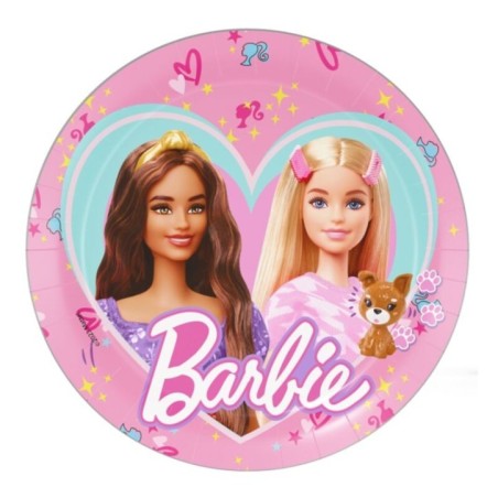 platos barbie para cumplenaos 8 uds 18 cm BS10266 8435743002431