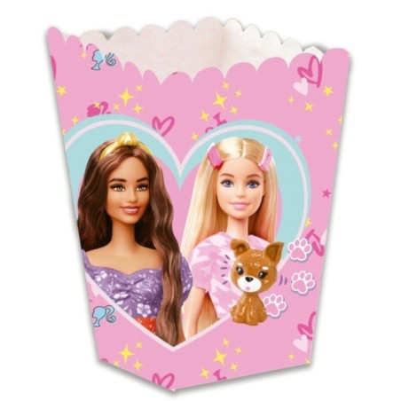 caja palomitas barbie alta 5x5x12 cm unidad BS10283 8435743002608