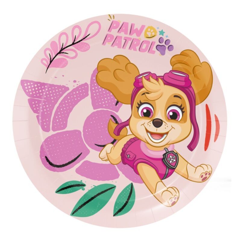 Platos Sky Patrulla Canina cumpleaños 8 uds 18 cm