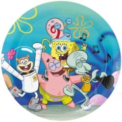 platos bob esponja 8 uds de 23 cm BS10353 8435743003308