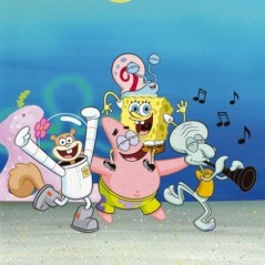 servilletas bob esponja 20 uds 33 cm BS10356 8435743003339