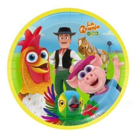 platos la granja de zenon 8 uds de 18 cm BS10486 8435743004633