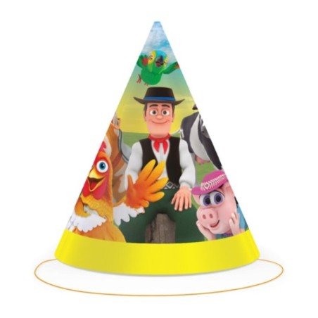 gorros cumpleanos la granja de zenon 6 uds BS10495 8435743004688