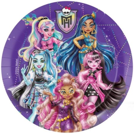 platos monster high 8 uds 23 cm BS10553 8435743005234