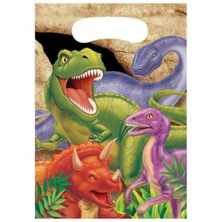 bolsas dinosaurios 8 uds 23x16 CC085012 73525935935