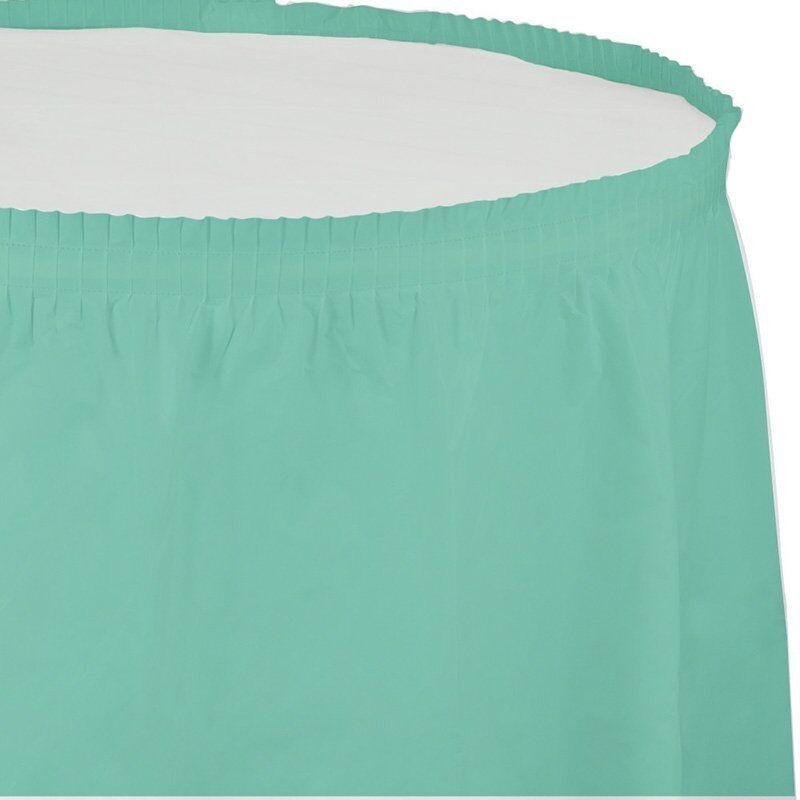 Faldon de mesa Verde menta 426x74 cm
