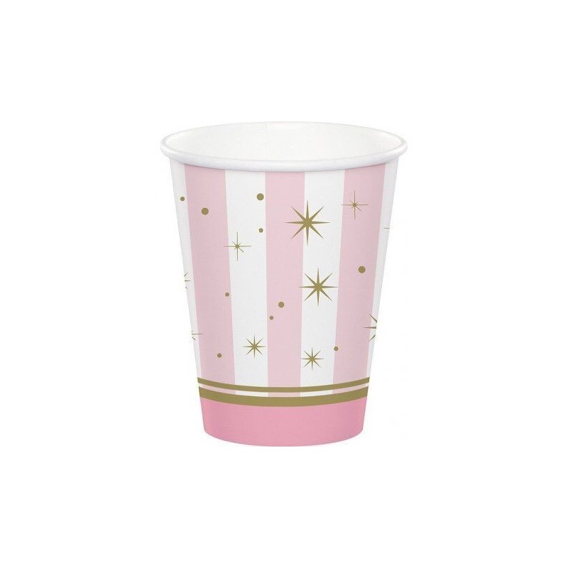 Vasos Bailarina 8 uds rosas y estrellas