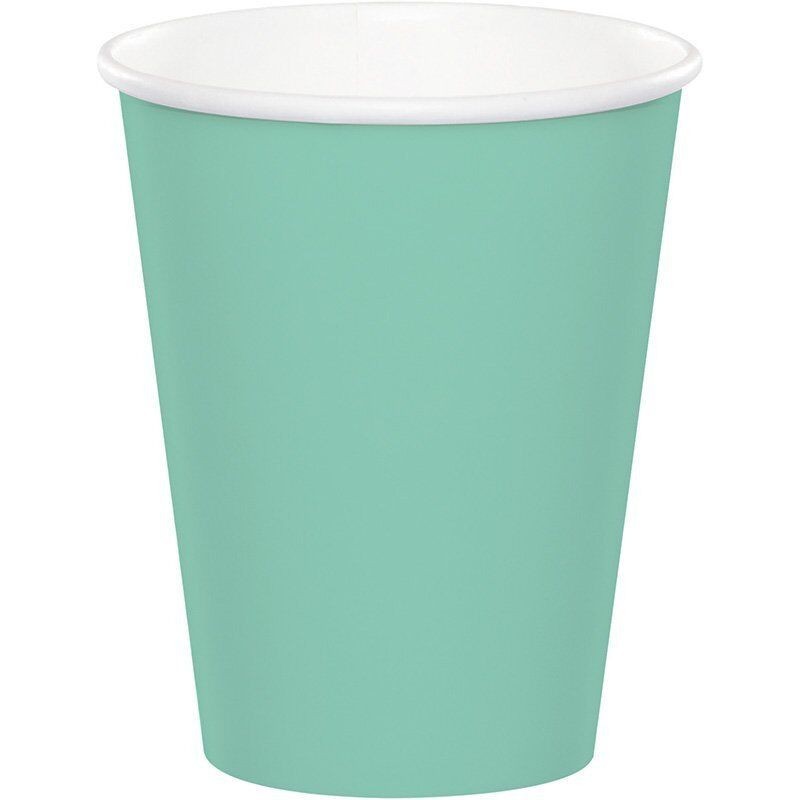Vasos Verde menta  8 uds de 266 ml