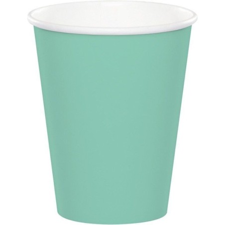 Vasos Verde menta  8 uds de 266 ml
