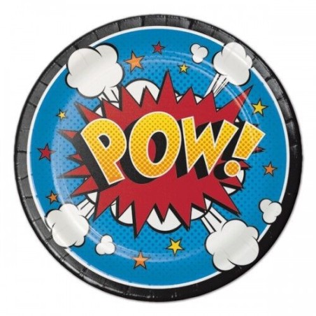 platos superheroes 8 uds 18 cm superzings CC324836 39938419493