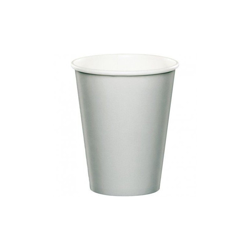 Vasos Plata 8 uds carton