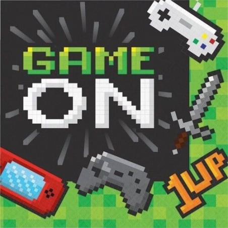 servilletas cumpleanos gaming viedojuegos 16 uds 33 CC336035 39938557300