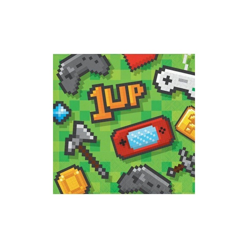 Servilletas gaming minecraft 16 uds 25 cm