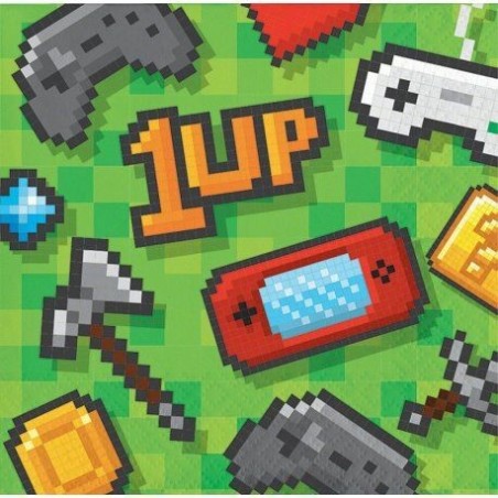 servilletas gaming minecraft 16 uds 25 cm CC336037 39938557324