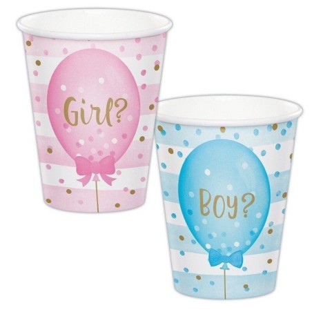 vasos gender reveal revelacion sexo 8 uds CC336068 39938557638