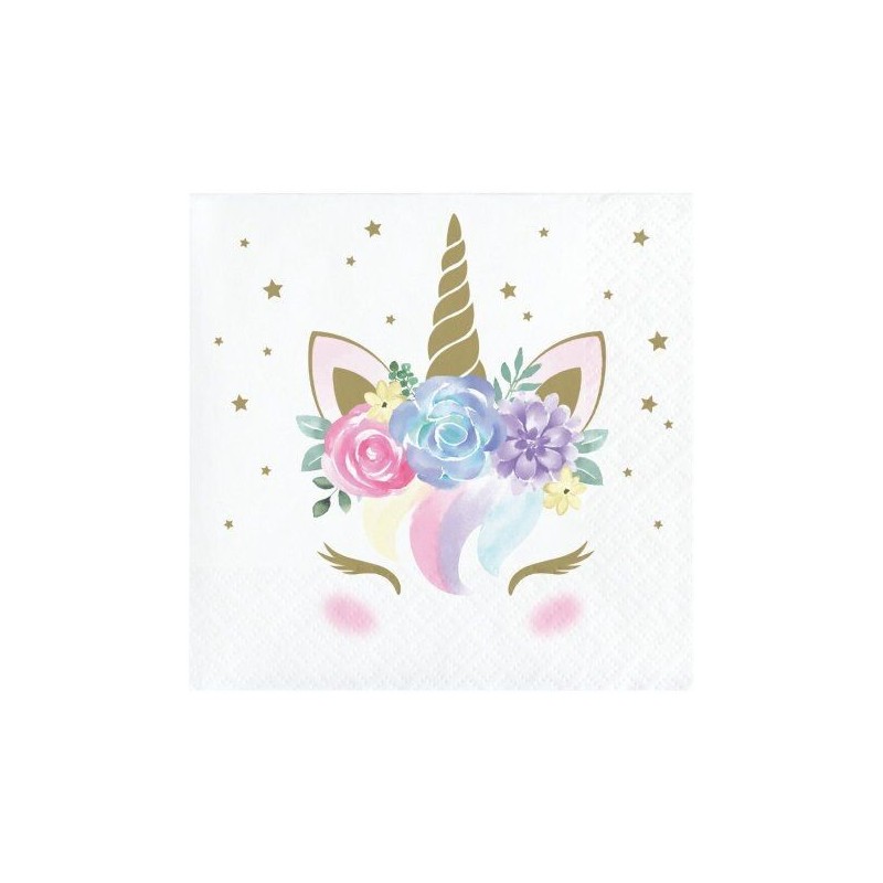 Servilletas Unicornio 25 cm 16 uds