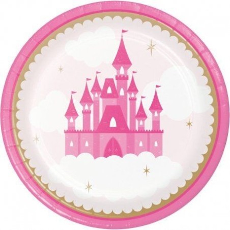 platos castillo princesas 8 uds 18 cm CC344443 39938688660