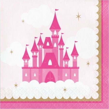 servilletas castillo princesas 16 uds 33 cm CC344444 39938688677