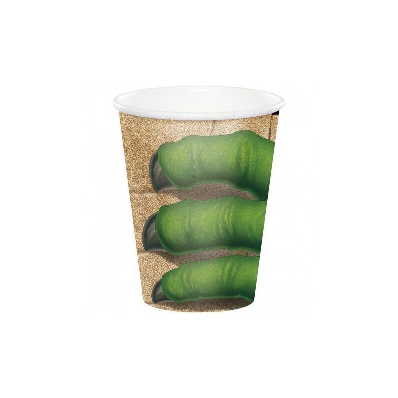 Vasos dinosaurio T-Rex 8 uds