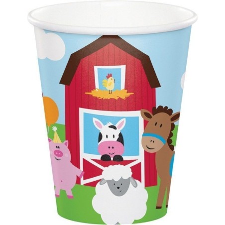 vasos animales de la granja 8 uds CC375506 39938112592