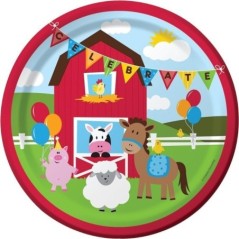 platos animales de la granja 8 uds 23 cm CC425506 39938112585