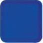 Platos cuadrados azul marino 18 uds de 23 cm