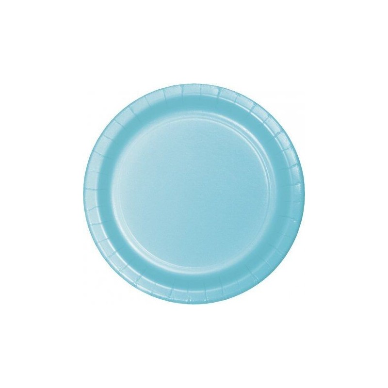 Platos azul pastel 8 uds 18 cm