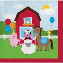 servilletas animales de la granja 16 uds 25 cm CC655506 39938112530