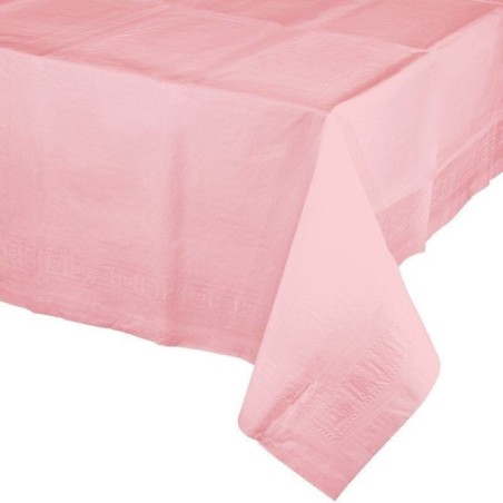 mantel rosa pastel de papel 274x137 cm CC710129 39938152956