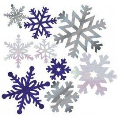 copos de nieve recortables en foil 12 uds CC990004 73525167251