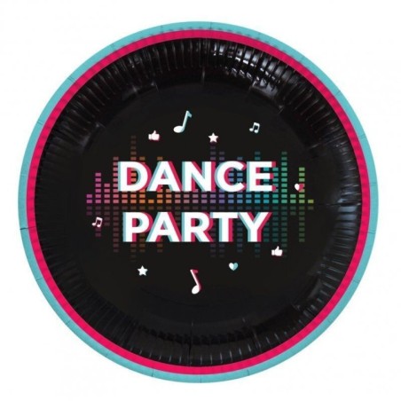 platos tik tok cumpleanos 8 uds 23 cm CV21001 8423138547162