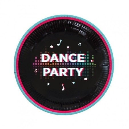 platos tik tok cumpleanos 8 uds 18 cm CV21002 8423138547186