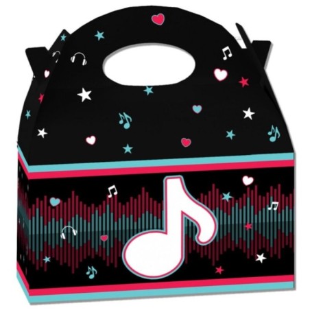 cajita cumpleanos dance party tik tok 16x10x12 cm unidad CV21018 8423138521018