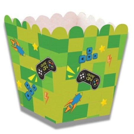 caja baja cumpleanos gaming viedeojuegos 1 ud 65 cm CV21162 8435708101872