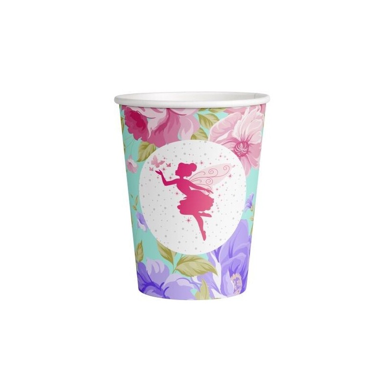 Vasos campanilla hadas 8 uds para cumpleaños