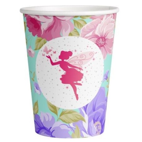 vasos campanilla hadas 8 uds para cumpleanos CV21376 8423138549791