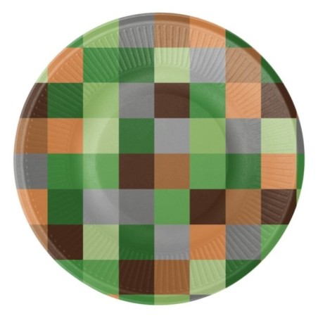 platos tnt fiesta cumpleanos minecraft 8 uds 23 cm CV21738 8423138554382
