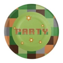 platos tnt minecraft cumpleanos 8 uds 18 cm CV21739 8423138554399