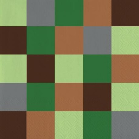 servilletas tnt minecraft cumpleanos 20 uds 33 cm CV21740 8423138554405