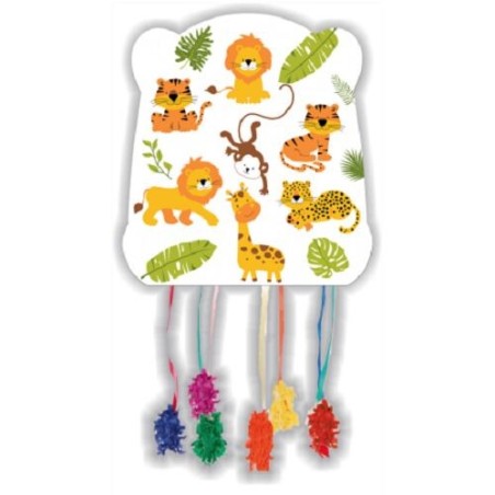 pinata animales de la selva 30x29 cm CV21809 8423138521809