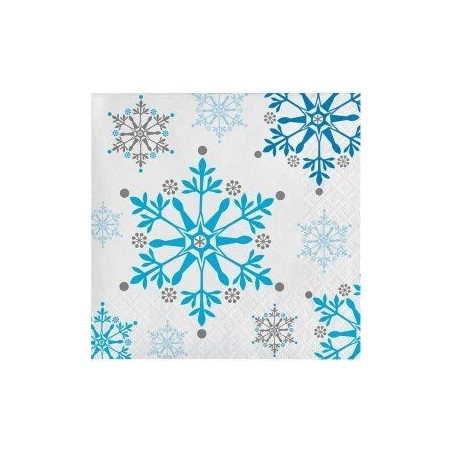 servilletas copos de nieve blancas 20 uds 25 cm CV22099 39938319229