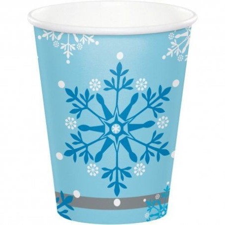 vasos copos de nieve 8 uds CV22101 8423138582101