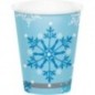 Vasos copos de nieve 8 uds